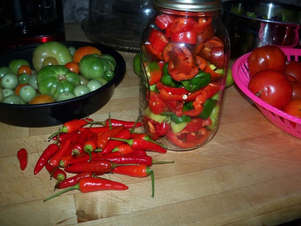 Canning vegetables